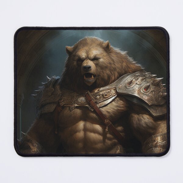 Item preview, Wild Guardian: Armored Bear in Nature's Embrace! designed and sold by calharborne.
