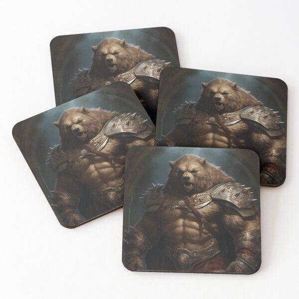 Item preview, Wild Guardian: Armored Bear in Nature's Embrace! designed and sold by calharborne.