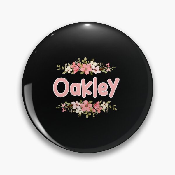 Item preview, Flower Oakley Name Label (Black) designed and sold by NafilNafiz.