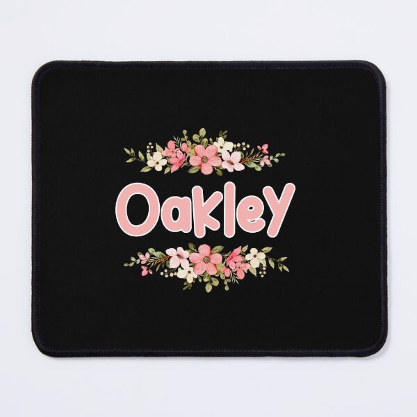 Item preview, Flower Oakley Name Label (Black) designed and sold by NafilNafiz.