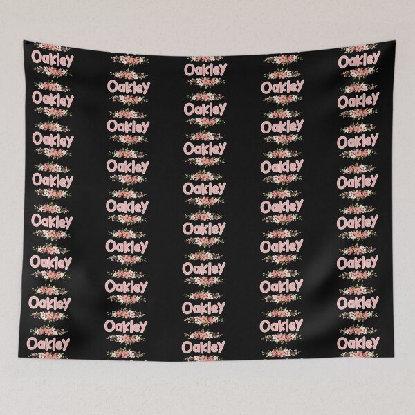 Item preview, Flower Oakley Name Label (Black) designed and sold by NafilNafiz.