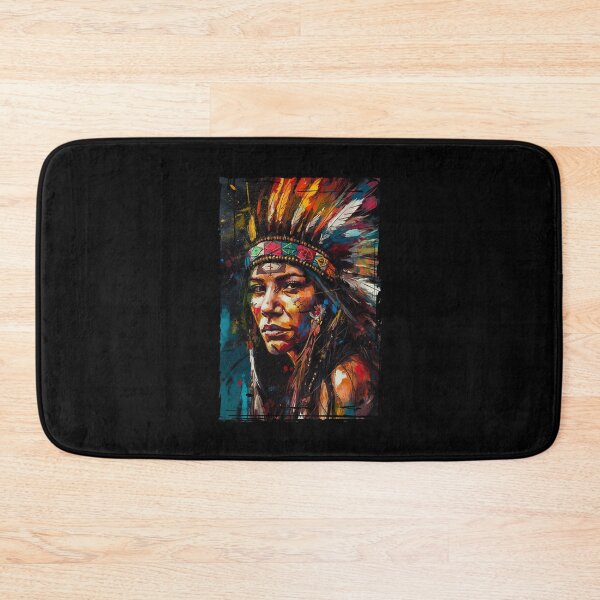 Item preview, Native American woman wearing plume designed and sold by TirrellColister.