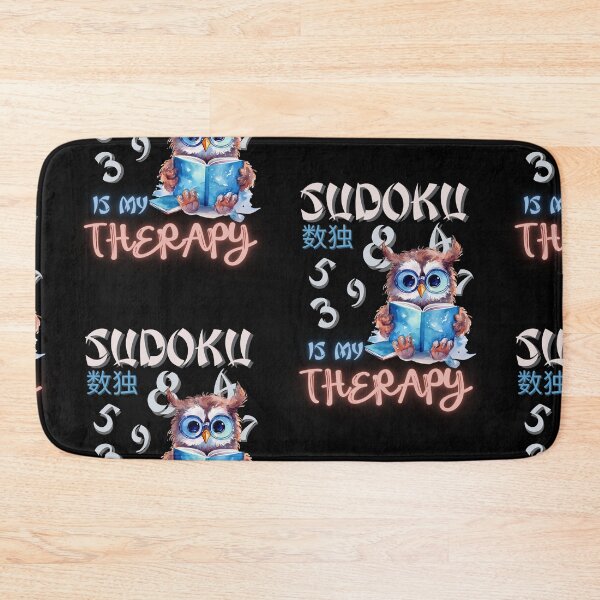 Item preview, Owl Sudoku, Sudoku Is My Therapy, Sudoku Player Gift, Sudoku Game, Sudoku Lover, Puzzle, Board Games, Owl with glasses designed and sold by PupilLove.