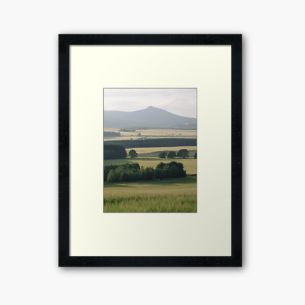 Bennachie and Barley 2 Framed Art Print