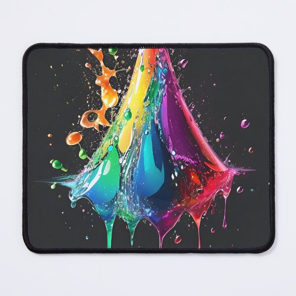 Item preview, Multicolor water drop , sparkle, spread, water drop ,colorful , freshy , black background designed and sold by KiraChie.