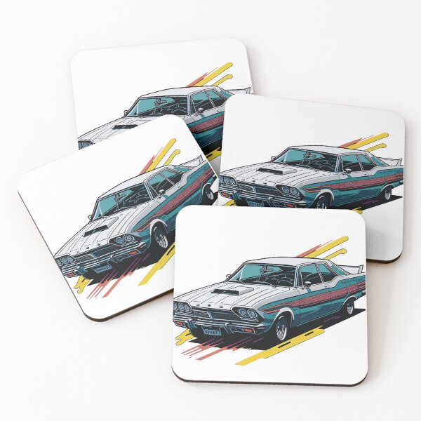 Item preview, Black Ford Falcon Vintage Car Illustration Design designed and sold by InnovativeGFX.