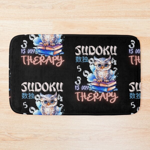 Item preview, Owl Sudoku, Sudoku Is My Therapy, Sudoku Player Gift, Sudoku Game, Sudoku Lover, Puzzle, Board Games, Owl on books designed and sold by PupilLove.