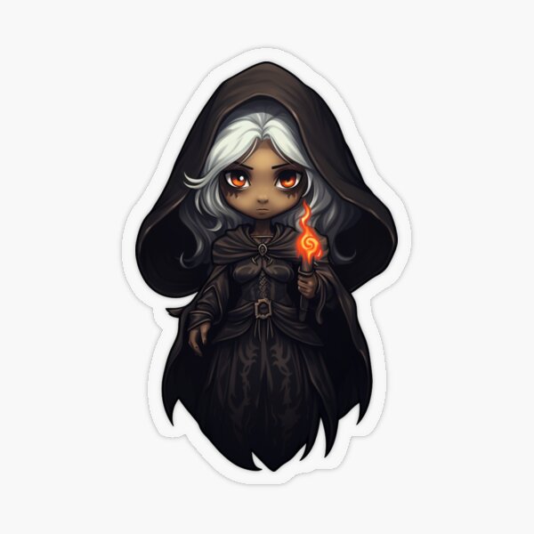 D&D Female Necromancer Sticker for Sale by TellezStickers