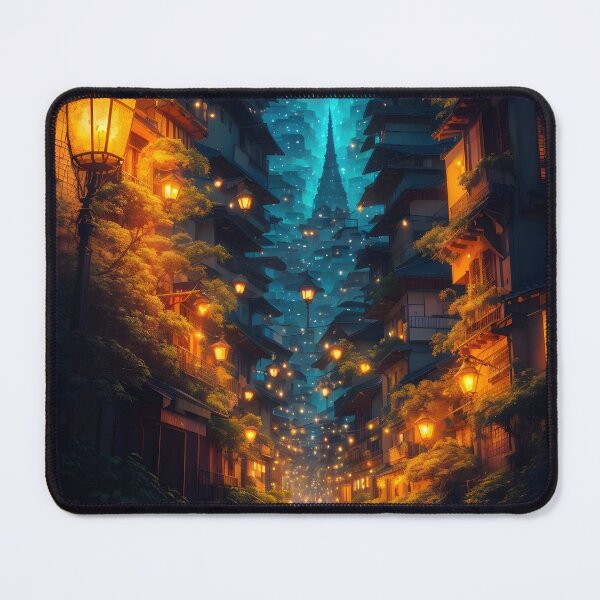 Item preview, Discover A World Of Wonder City Of The Fireflies Fantasy Wall Art designed and sold by Sandydesign.