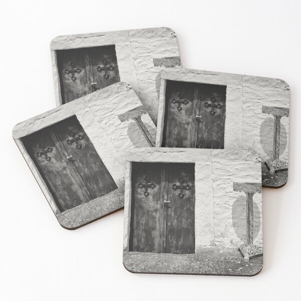 Item preview, The Door of the Church Kastro views 18 bw designed and sold by Jouko Lehto Photography.