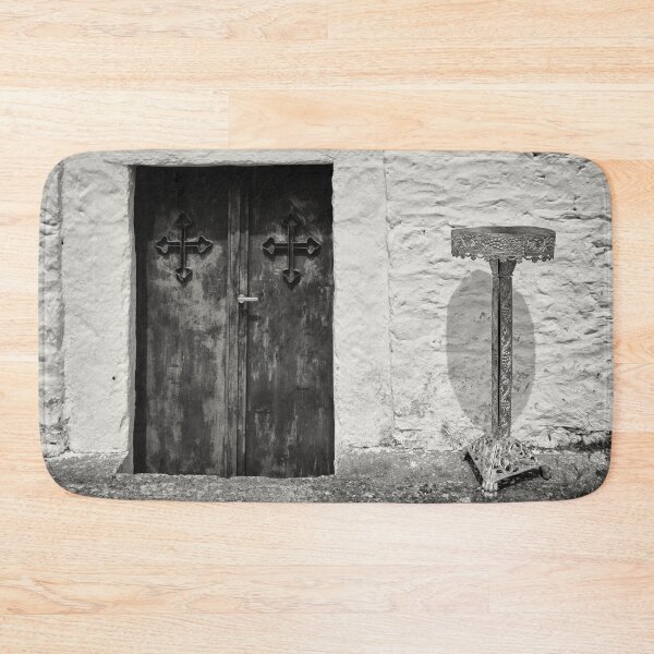 Item preview, The Door of the Church Kastro views 18 bw designed and sold by Jouko Lehto Photography.