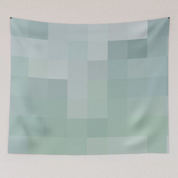 Item preview, Coastal Colors Beach House Décor Squares Mosaic Abstract Ocean 2 of 4 designed and sold by Beachy.