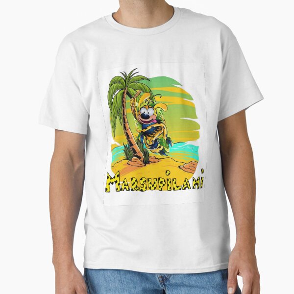 Jahr 1989 Huba MARSUPILAMI T-Shirt Grösse L / Kult Comic (Gebraucht) in
