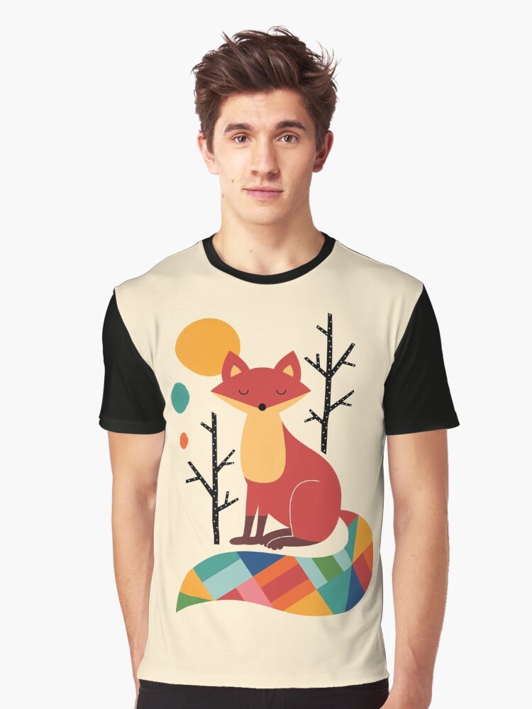 Thumbnail 1 von 5, Grafik T-Shirt, Regenbogenfuchs designt und verkauft von AndyWestface.