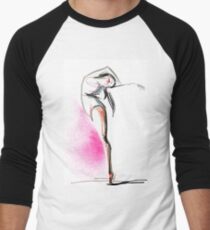 Expressive Dance Drawing Men's Baseball ¾ T-Shirt
