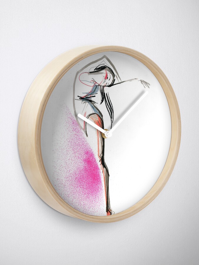 Alternate view of Expressive Dance Drawing Clock