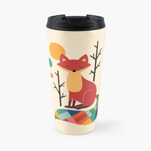 Rainbow Fox Travel Mug
