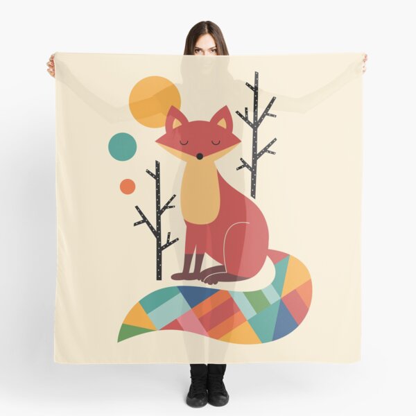 Rainbow Fox Scarf