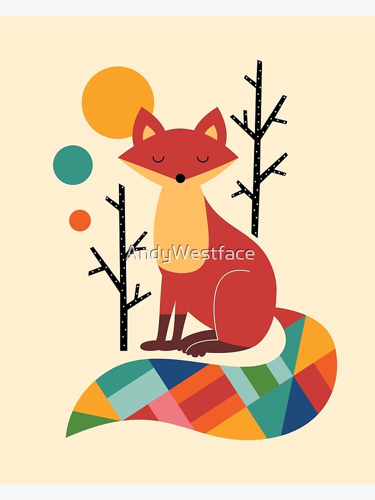 Rainbow Fox by AndyWestface
