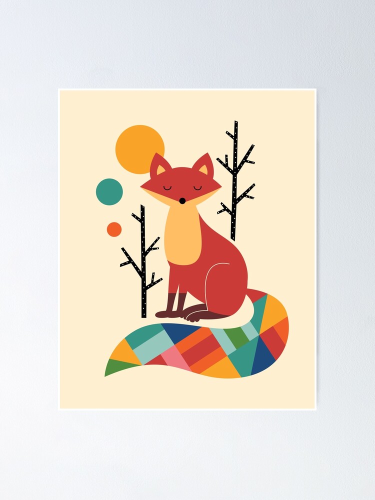 Alternate view of Rainbow Fox Poster