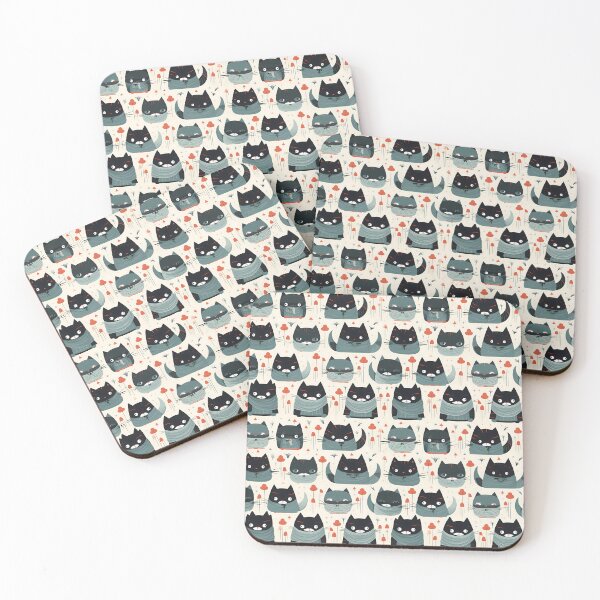 Item preview, Cute Cat Illustration Pattern designed and sold by treasure-vi.