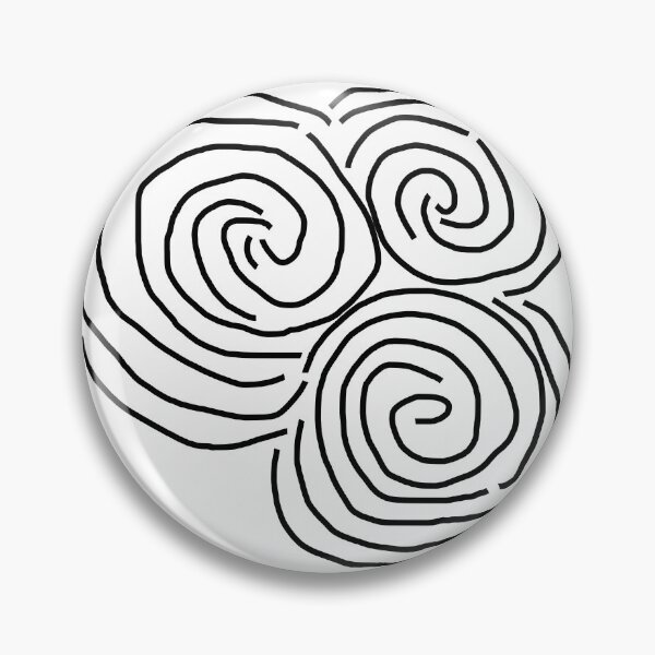 Item preview, Celtic Spiral Irish Roots Black Line Drawing Newgrange designed and sold by ellenhenry.