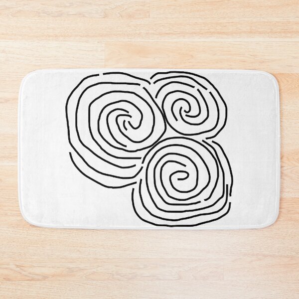 Item preview, Celtic Spiral Irish Roots Black Line Drawing Newgrange designed and sold by ellenhenry.