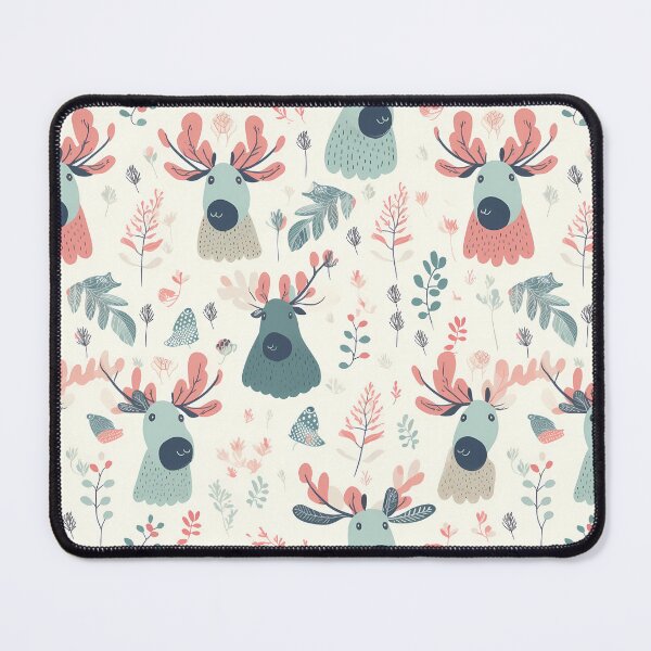 Item preview, Cute moose pattern designed and sold by Lexa Pix.