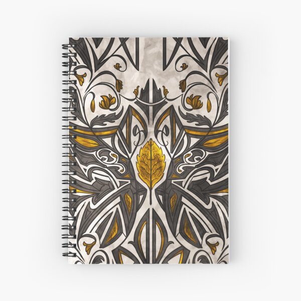 Elven Magick, Amber Spiral Notebook