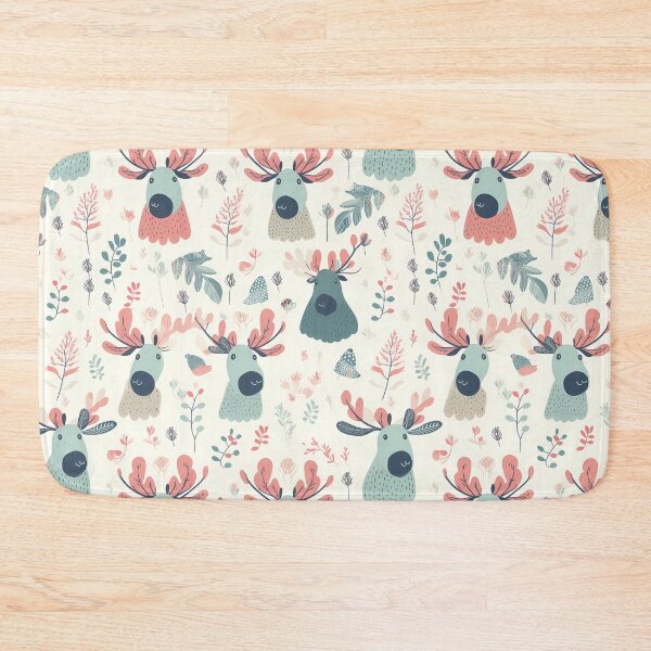 Item preview, Cute moose pattern designed and sold by Lexa Pix.