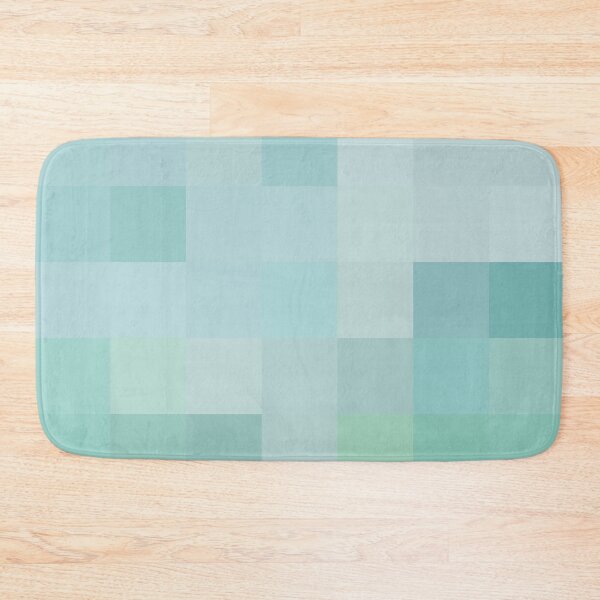 Item preview, Coastal Colors Beach House Décor Squares Mosaic Abstract Ocean 4 of 4 designed and sold by Beachy.