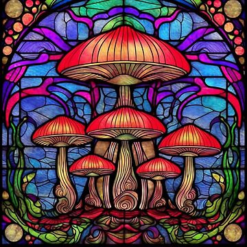 Stained glass mushroom mobile cheapest