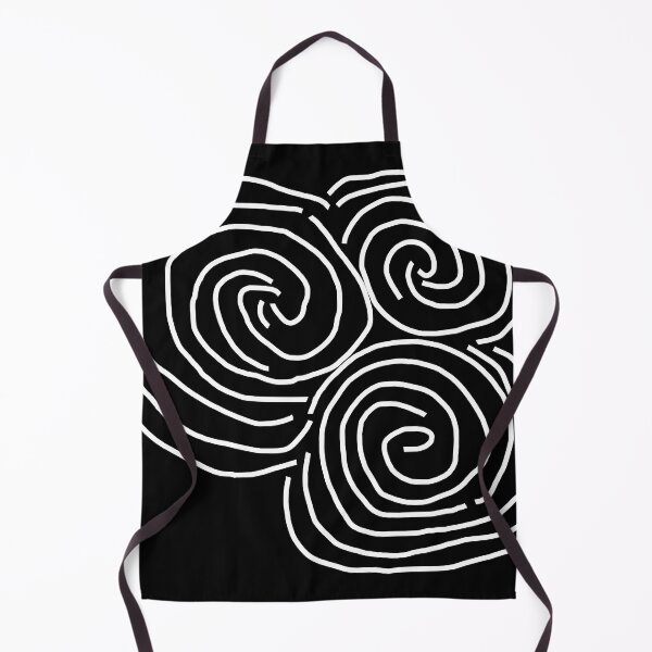 Item preview, Celtic Spiral Irish Roots White Line Drawing Newgrange designed and sold by ellenhenry.
