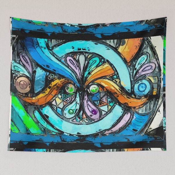 Item preview, Rainbow Bull art impresion designed and sold by Family4 Art Designs.