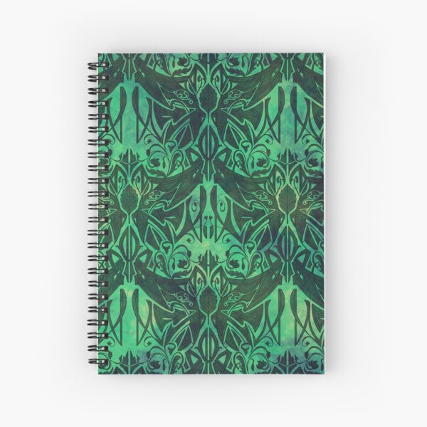 Elven Magick, Malachite Spiral Notebook