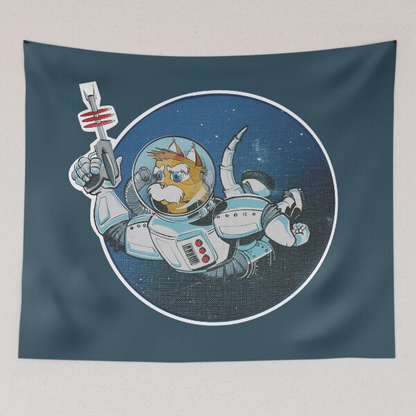 Item preview, Commander Kitty's Spacewalk designed and sold by sparklellama.