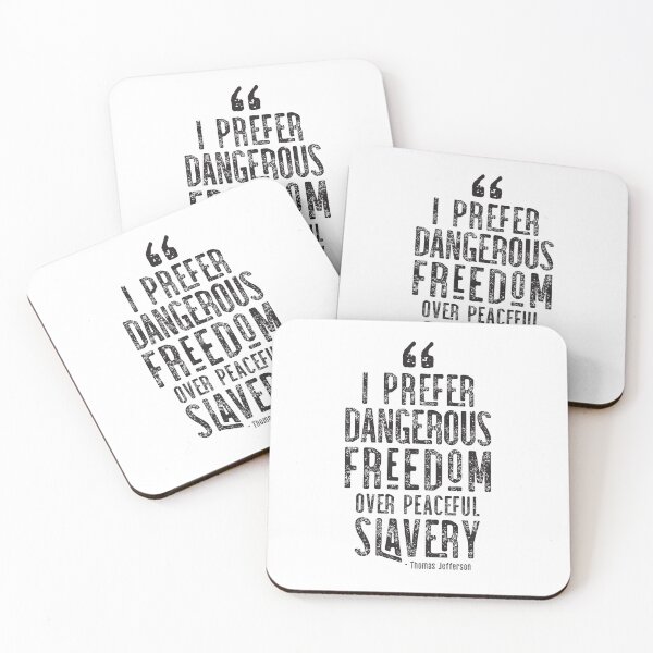 Item preview, I Prefer Dangerous Freedom Over Peaceful Slavery designed and sold by CatsCrew.