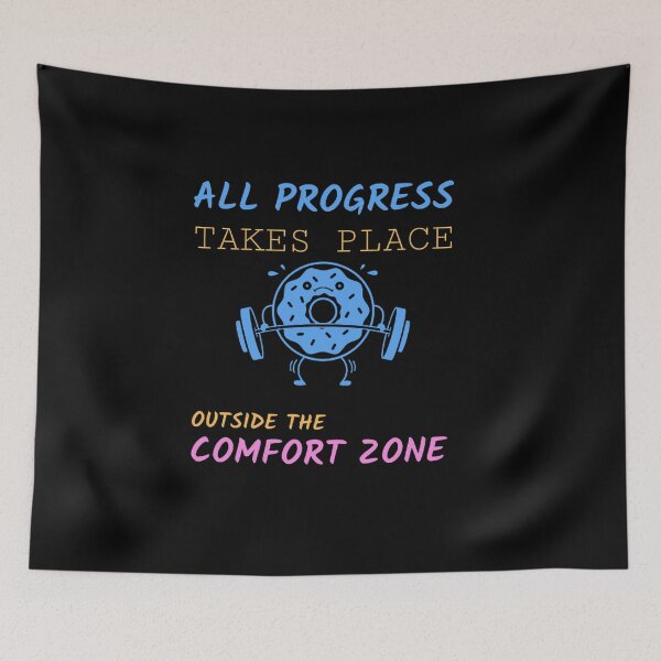 Item preview, All Progress Takes Place Outside The Comfort Zone Dark designed and sold by Rodayna Elnaggar.