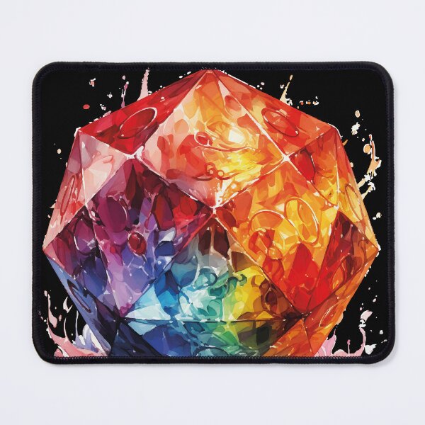 Item preview, Prismatic Fortune: The Colorful Crystal D20 of Fantasia! designed and sold by calharborne.