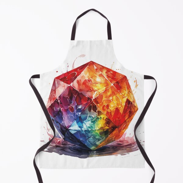 Item preview, Prismatic Fortune: The Colorful Crystal D20 of Fantasia! designed and sold by calharborne.