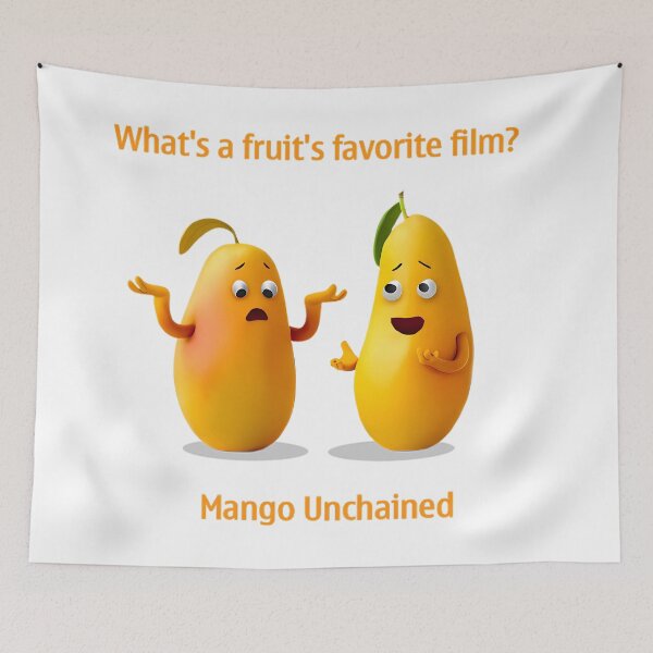 Item preview, Mango Pun - fruits favorite film? designed and sold by Fantes.