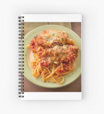 Chicken Parmesan with Linguine Spiral Notebook