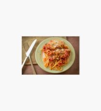 Chicken Parmesan with Linguine Art Board