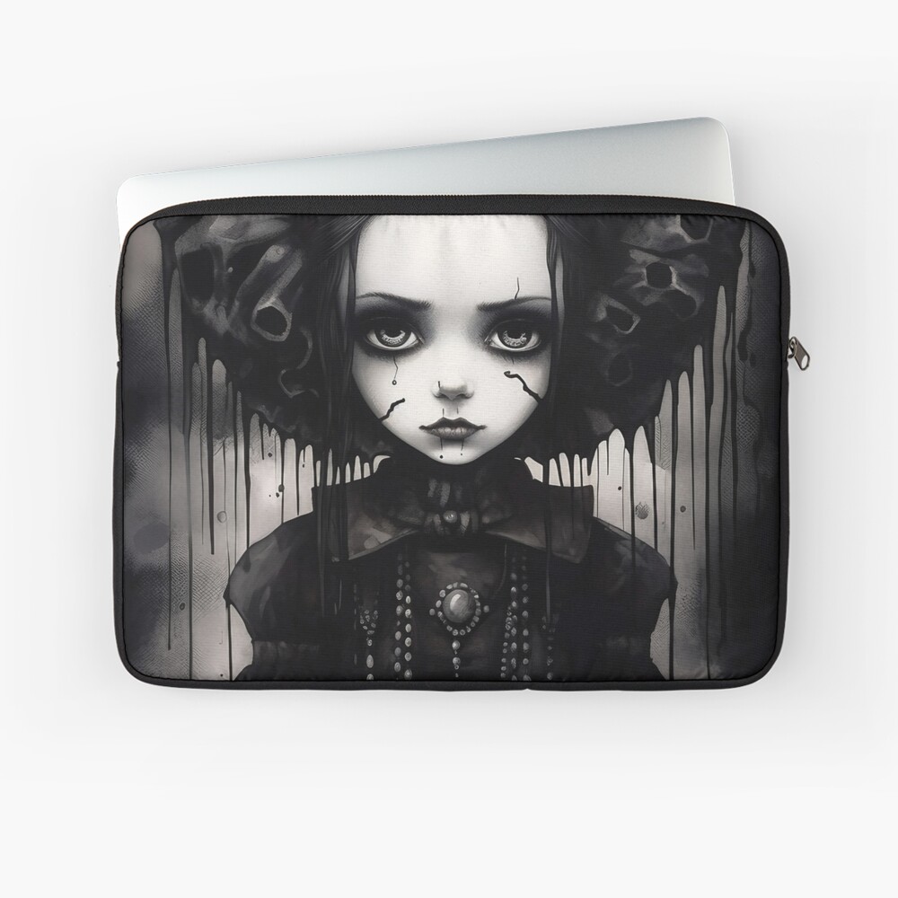 Grunge Goth Girl, Creepy Doll Art, Horror Art Black and White, Gothic  Aesthetic Wall Decor Art Board Print for Sale by GloomCraft