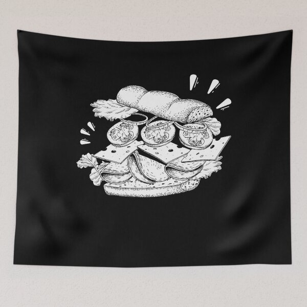 Item preview, Sandwich Retro Fast Food designed and sold by MooonTees.
