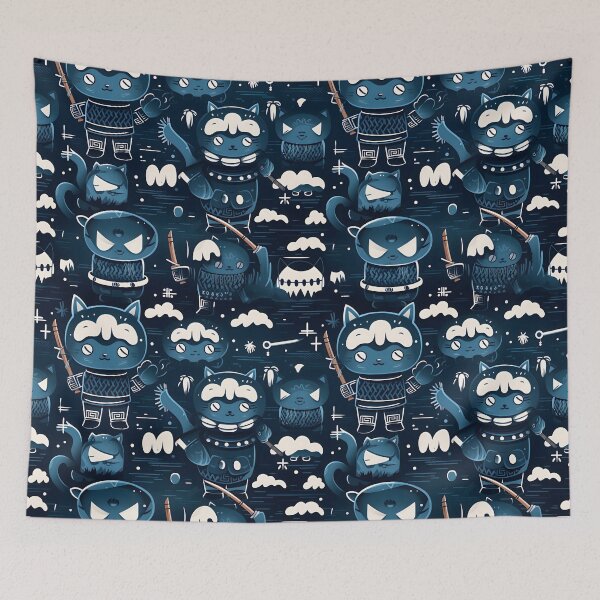 Item preview, mischievous cat pattern designed and sold by treasure-vi.