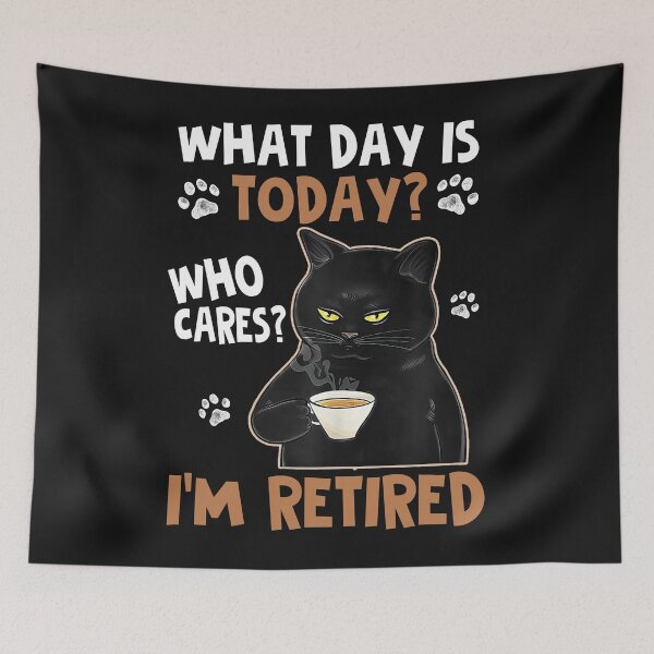Item preview, I'm Retired Funny Cats Coffee designed and sold by mainana78.