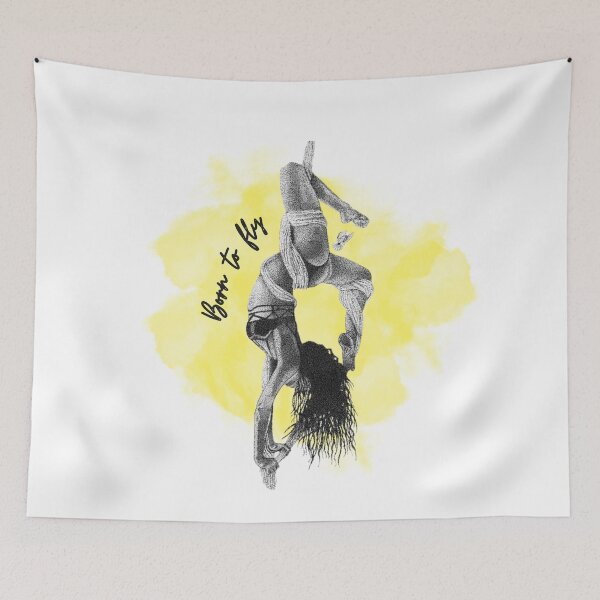 Item preview, Born to fly aerial silk silhouette dancing designed and sold by soniaaseguin.