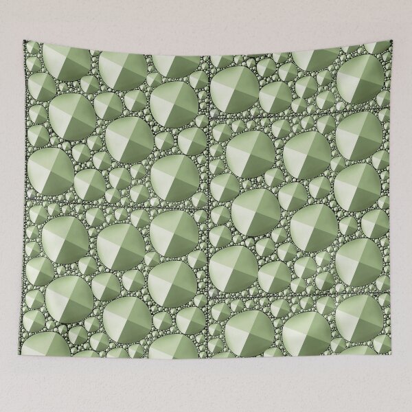 Item preview, Three dimensional Pyramid illusion Tromp-l’œil - Green designed and sold by KateVanFloofno1.