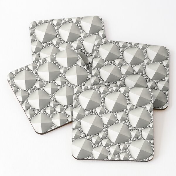 Item preview, Three dimensional Pyramid illusion Tromp-l’œil - silver effect  designed and sold by KateVanFloofno1.